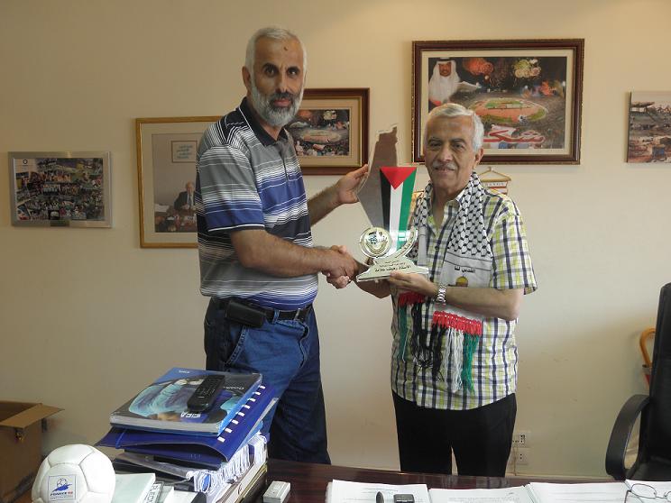 المؤسسة الفلسطينية للشباب والرياضة في لبنان تلتقي أمين عام اتحاد كرة القدم اللبناني الأستاذ رهيف علامة